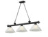 Z-Lite Cordon 3 Light Billiard in Brushed Nickel Finish Model: 2306-3BN-AMO14