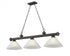 Z-Lite Cordon 3 Light Billiard in Brushed Nickel Finish Model: 2306-3BN-AMO14