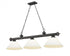 Z-Lite Cordon 3 Light Billiard in Brushed Nickel Finish Model: 2306-3BN-AMO14