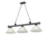 Z-Lite Cordon 3 Light Billiard in Brushed Nickel Finish Model: 2306-3BN-AMO14