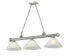 Z-Lite Cordon 3 Light Billiard in Brushed Nickel Finish Model: 2306-3BN-AMO14