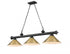 Z-Lite Cordon 3 Light Billiard in Brushed Nickel Finish Model: 2306-3BN-BN15