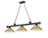 Z-Lite Cordon 3 Light Billiard in Brushed Nickel Finish Model: 2306-3BN-BN15