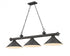 Z-Lite Cordon 3 Light Billiard in Brushed Nickel Finish Model: 2306-3BN-BN15