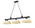 Z-Lite Cordon 3 Light Billiard in Brushed Nickel Finish Model: 2306-3BN-DMO14