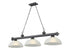Z-Lite Cordon 3 Light Billiard in Brushed Nickel Finish Model: 2306-3BN-DMO14