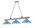 Z-Lite Cordon 3 Light Billiard in Brushed Nickel Finish Model: 2306-3BN-MEB