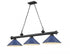 Z-Lite Cordon 3 Light Billiard in Brushed Nickel Finish Model: 2306-3BN-MEB