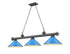 Z-Lite Cordon 3 Light Billiard in Brushed Nickel Finish Model: 2306-3BN-MEB