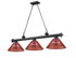 Z-Lite Cordon 3 Light Billiard in Brushed Nickel Finish Model: 2306-3BN-PGR