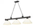 Z-Lite Cordon 3 Light Billiard in Brushed Nickel Finish Model: 2306-3BN-PGR