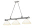 Z-Lite Cordon 3 Light Billiard in Brushed Nickel Finish Model: 2306-3BN-PGR