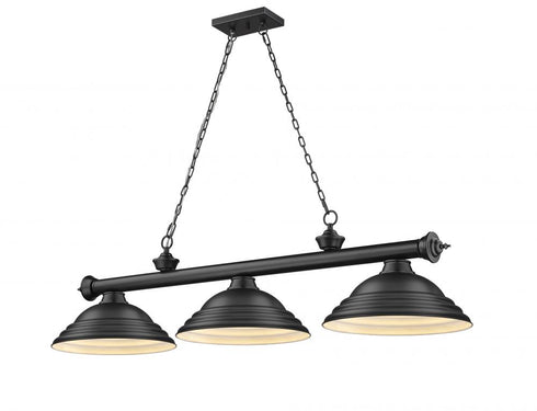 Z-Lite Cordon 3 Light Billiard in Brushed Nickel Finish Model: 2306-3BN-SBN