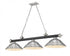 Z-Lite Cordon 3 Light Billiard in Brushed Nickel Finish Model: 2306-3BN-SBN