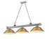 Z-Lite Cordon 3 Light Billiard in Brushed Nickel Finish Model: 2306-3BN-SBN