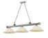 Z-Lite Cordon 3 Light Billiard in Brushed Nickel Finish Model: 2306-3BN-WM16