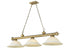 Z-Lite Cordon 3 Light Billiard in Brushed Nickel Finish Model: 2306-3BN-WM16