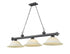 Z-Lite Cordon 3 Light Billiard in Brushed Nickel Finish Model: 2306-3BN-WM16