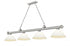 Z-Lite Cordon 4 Light Billiard in Brushed Nickel Finish Model: 2306-4BN-AMO14