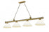 Z-Lite Cordon 4 Light Billiard in Brushed Nickel Finish Model: 2306-4BN-AMO14