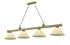 Z-Lite Cordon 4 Light Billiard in Brushed Nickel Finish Model: 2306-4BN-AMO14