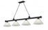 Z-Lite Cordon 4 Light Billiard in Brushed Nickel Finish Model: 2306-4BN-AMO14