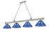 Z-Lite Cordon 4 Light Billiard in Brushed Nickel Finish Model: 2306-4BN-ARDB