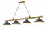 Z-Lite Cordon 4 Light Billiard in Brushed Nickel Finish Model: 2306-4BN-BN15