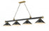 Z-Lite Cordon 4 Light Billiard in Brushed Nickel Finish Model: 2306-4BN-BN15