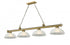 Z-Lite Cordon 4 Light Billiard in Brushed Nickel Finish Model: 2306-4BN-DMO14