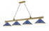 Z-Lite Cordon 4 Light Billiard in Brushed Nickel Finish Model: 2306-4BN-MEB