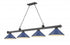 Z-Lite Cordon 4 Light Billiard in Brushed Nickel Finish Model: 2306-4BN-MEB