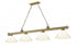 Z-Lite Cordon 4 Light Billiard in Brushed Nickel Finish Model: 2306-4BN-PGR