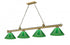 Z-Lite Cordon 4 Light Billiard in Brushed Nickel Finish Model: 2306-4BN-PGR