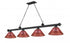 Z-Lite Cordon 4 Light Billiard in Brushed Nickel Finish Model: 2306-4BN-PGR