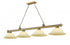Z-Lite Cordon 4 Light Billiard in Brushed Nickel Finish Model: 2306-4BN-WM16