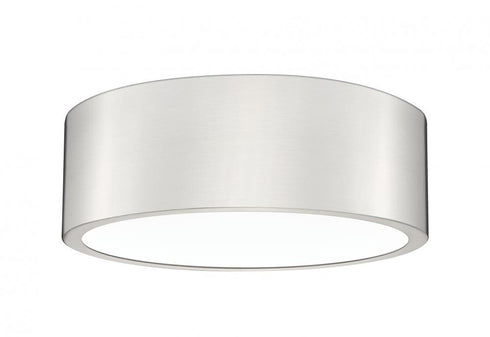 Z-Lite Coronado 1 Light Flush Mount in Brushed Nickel Finish Model: 1017F12-BN-LED