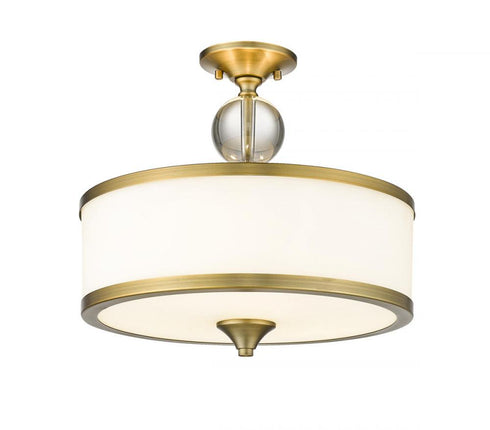 Z-Lite Cosmopolitan 3 Light Semi Flush Mount in Chrome Finish Model: 307SF-CH