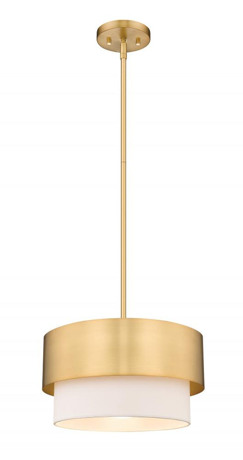 Z-Lite Counterpoint 1 Light Pendant in Matte Black Finish Model: 495P12-MB