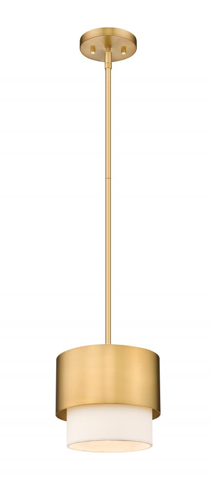 Z-Lite Counterpoint 1 Light Pendant in Matte Black Finish Model: 495P7-MB