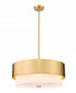 Z-Lite Counterpoint 5 Light Chandelier in Matte Black Finish Model: 495P24-MB