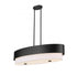 Z-Lite Counterpoint 5 Light Linear Chandelier in Matte Black Finish Model: 495-42L-MB