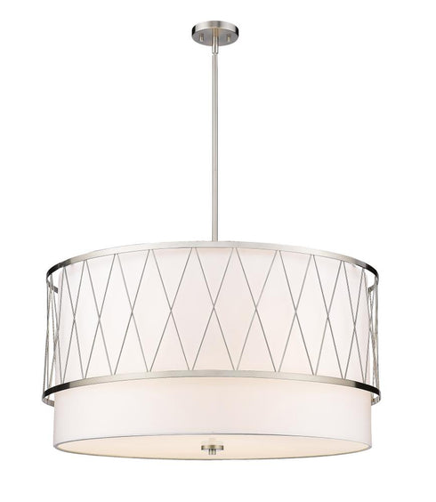 Z-Lite Dalton 5 Light Pendant in Brushed Nickel Finish Model: 198-32BN