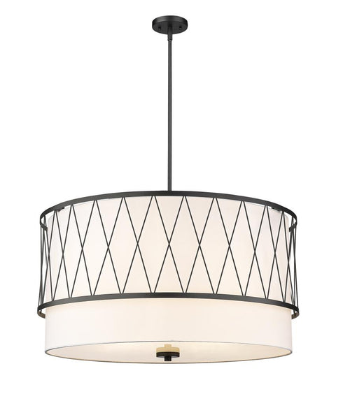 Z-Lite Dalton 5 Light Pendant in Brushed Nickel Finish Model: 198-32BN