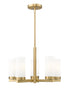 Z-Lite Danica 5 Light Chandelier in Matte Black Finish Model: 3044-5MB