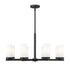 Z-Lite Danica 8 Light Chandelier in Matte Black Finish Model: 3044-8MB