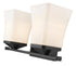 Z-Lite Darcy 2 Light Vanity in Matte Black Finish Model: 1939-2V-MB