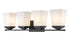Z-Lite Darcy 4 Light Vanity in Brushed Nickel Finish Model: 1939-4V-BN