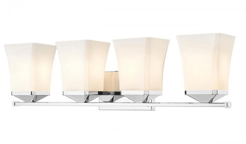 Z-Lite Darcy 4 Light Vanity in Brushed Nickel Finish Model: 1939-4V-BN