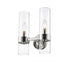 Z-Lite Datus 2 Light Wall Sconce in Matte Black Finish Model: 4008-2S-MB